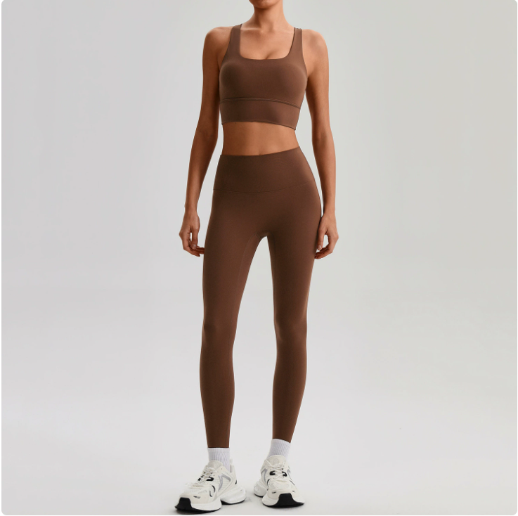 WW | Seamless Backless Yoga Set – 2-Piece Bra & Leggings