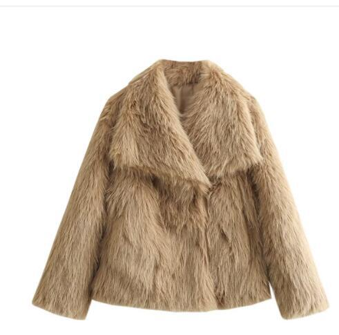 WW | Women's Faux Fox Fur Coat