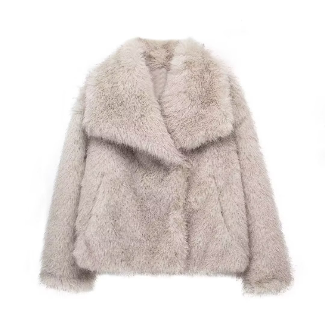 WW | Women's Faux Fox Fur Coat