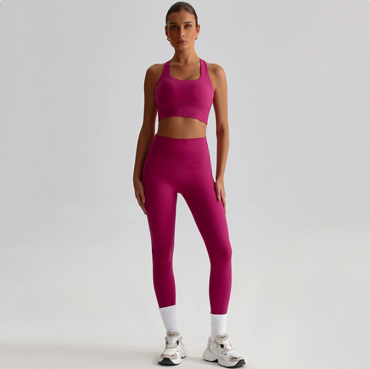WW | Seamless Backless Yoga Set – 2-Piece Bra & Leggings