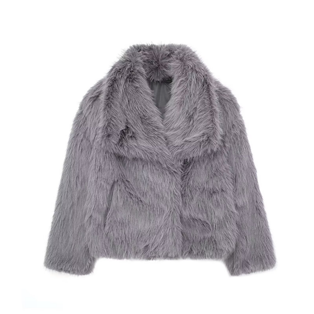 WW | Women's Faux Fox Fur Coat
