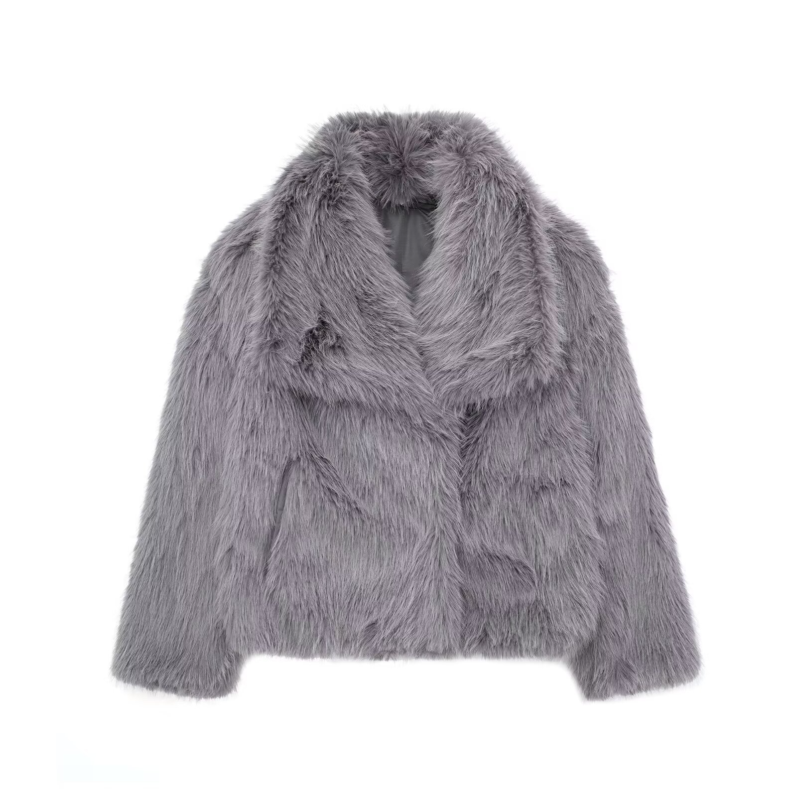 WW | Women's Faux Fox Fur Coat