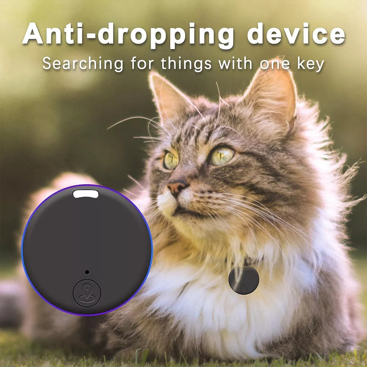 Compact Bluetooth GPS Tracker for Pets & Kids