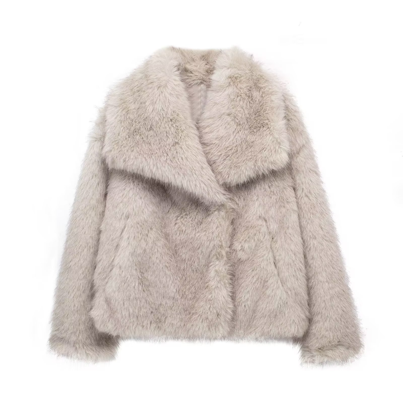 WW | Women's Faux Fox Fur Coat