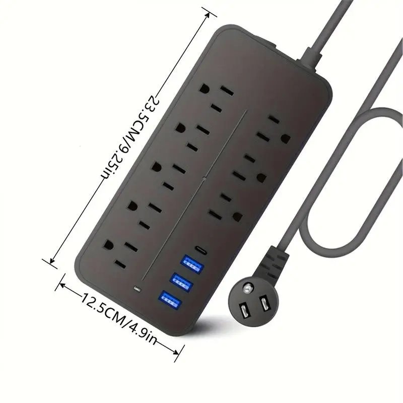 Ultimate Charge Power Strip - 8 AC & 4 USB Ports