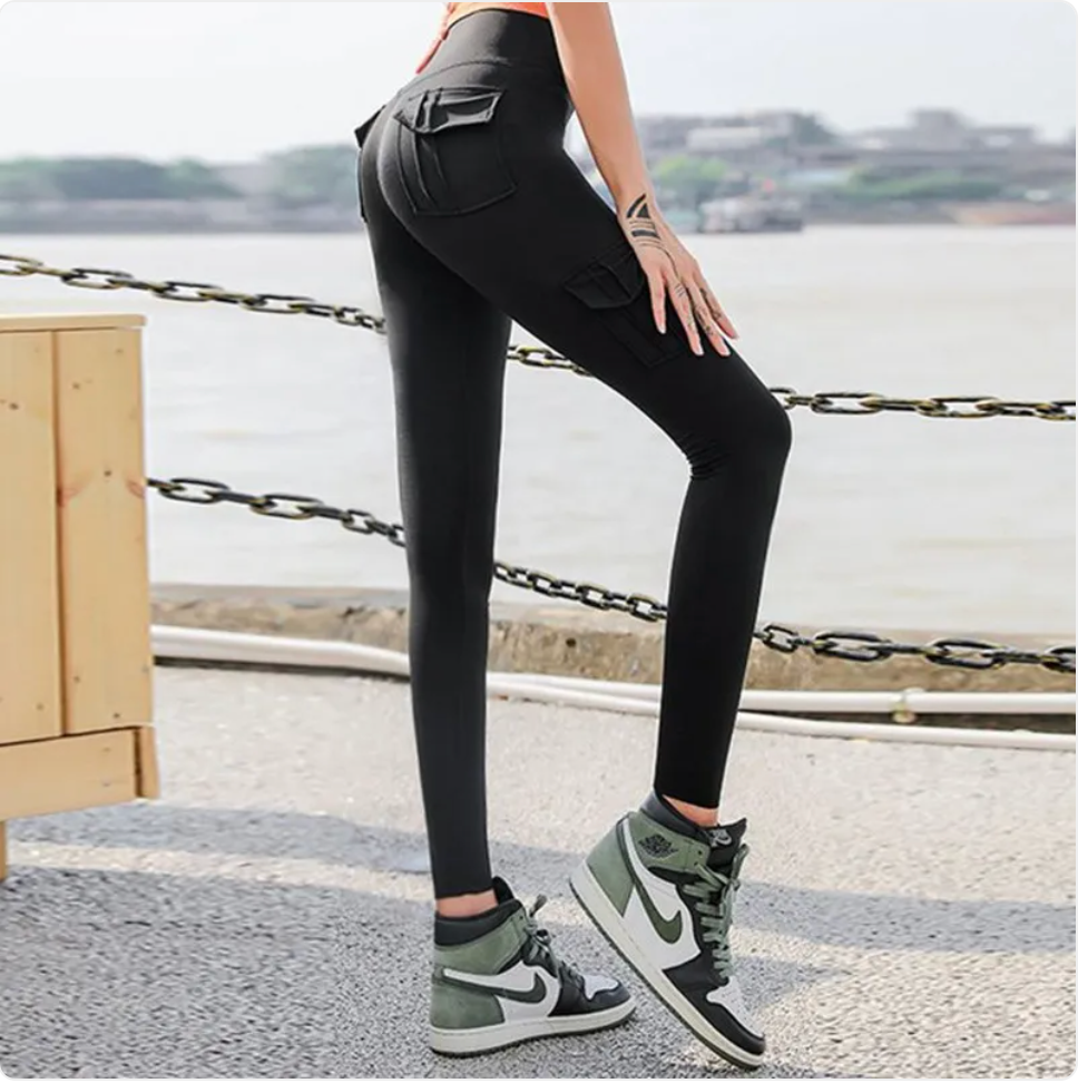 WW | High Waist Pocketed Scrunch Leggings for Workout & Yoga