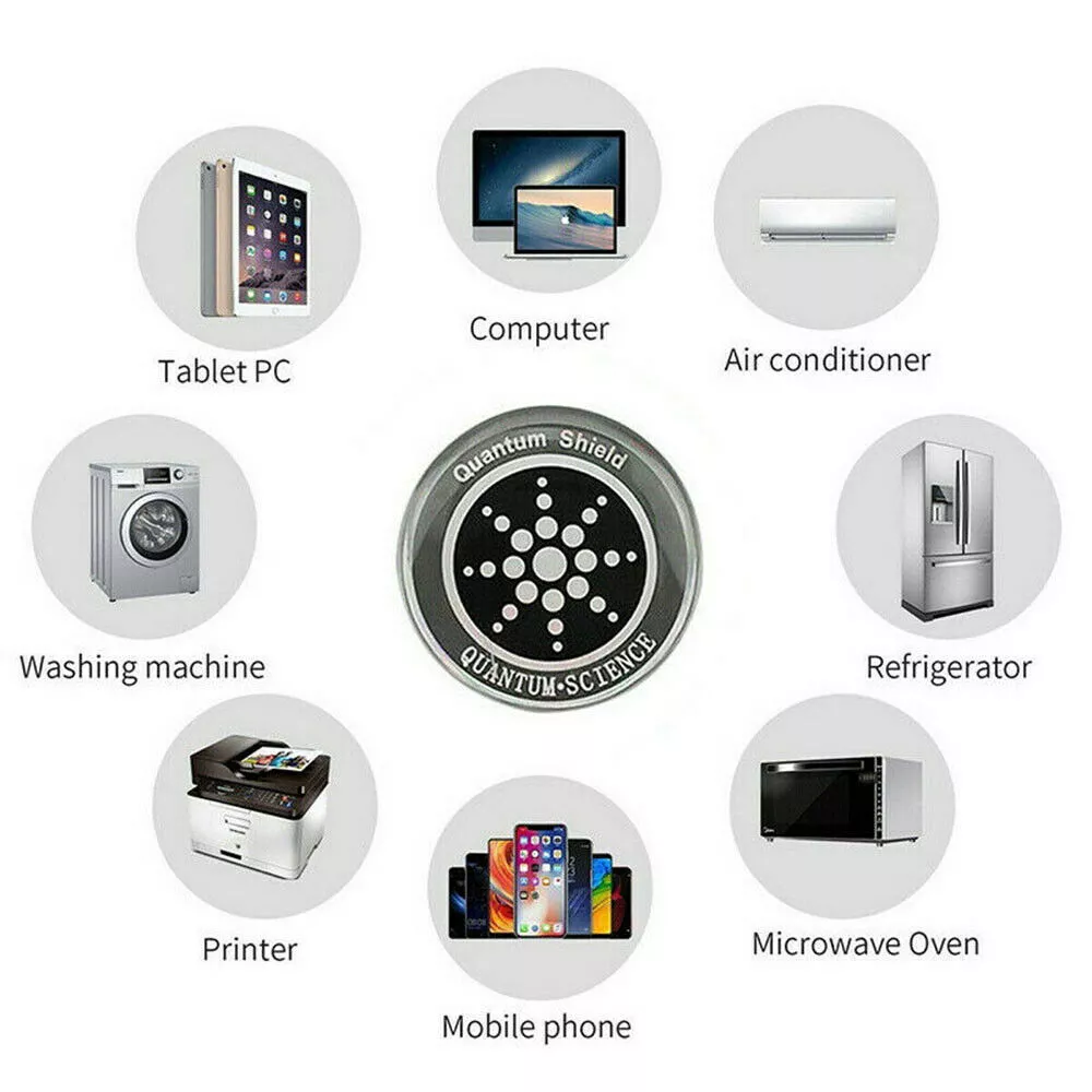 5G EMF Quantum Shield Stickers - 12 Pack for Electronics