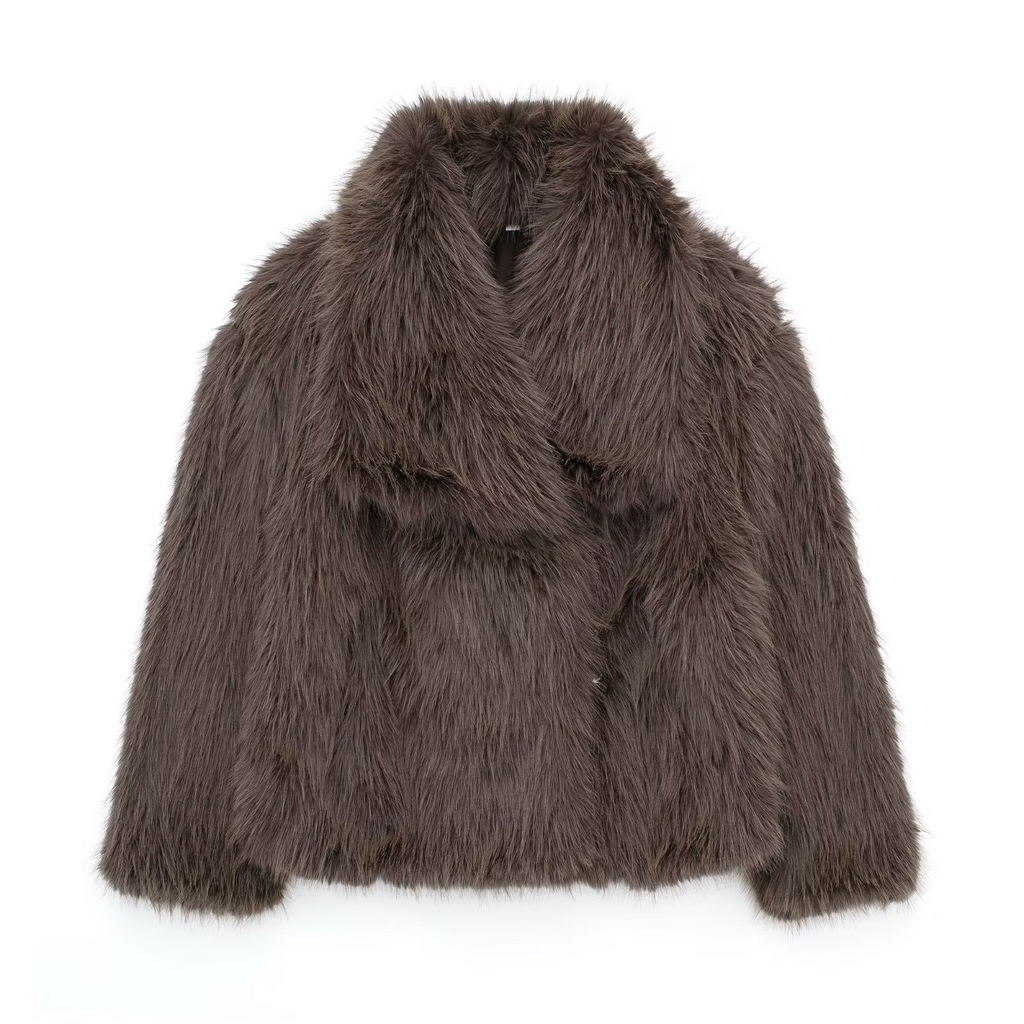 WW | Women's Faux Fox Fur Coat