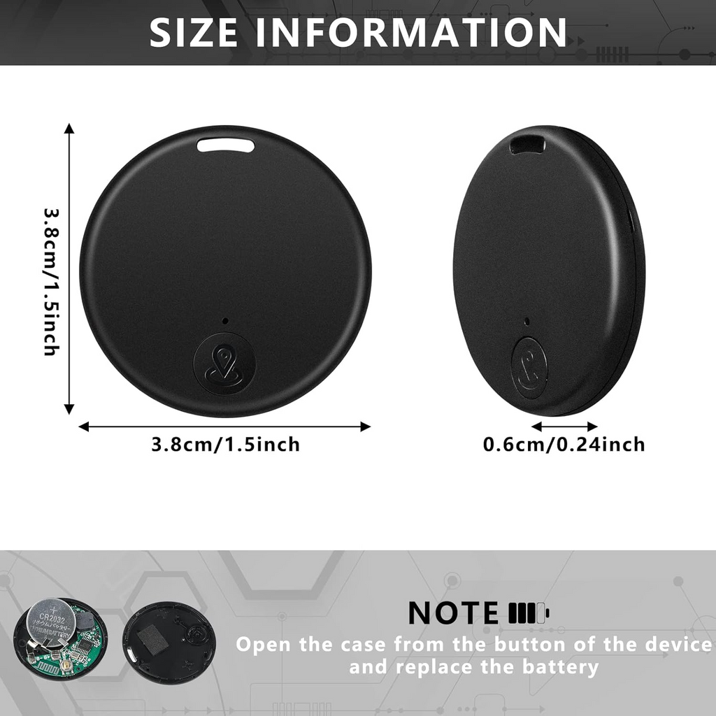 Compact Bluetooth GPS Tracker for Pets & Kids