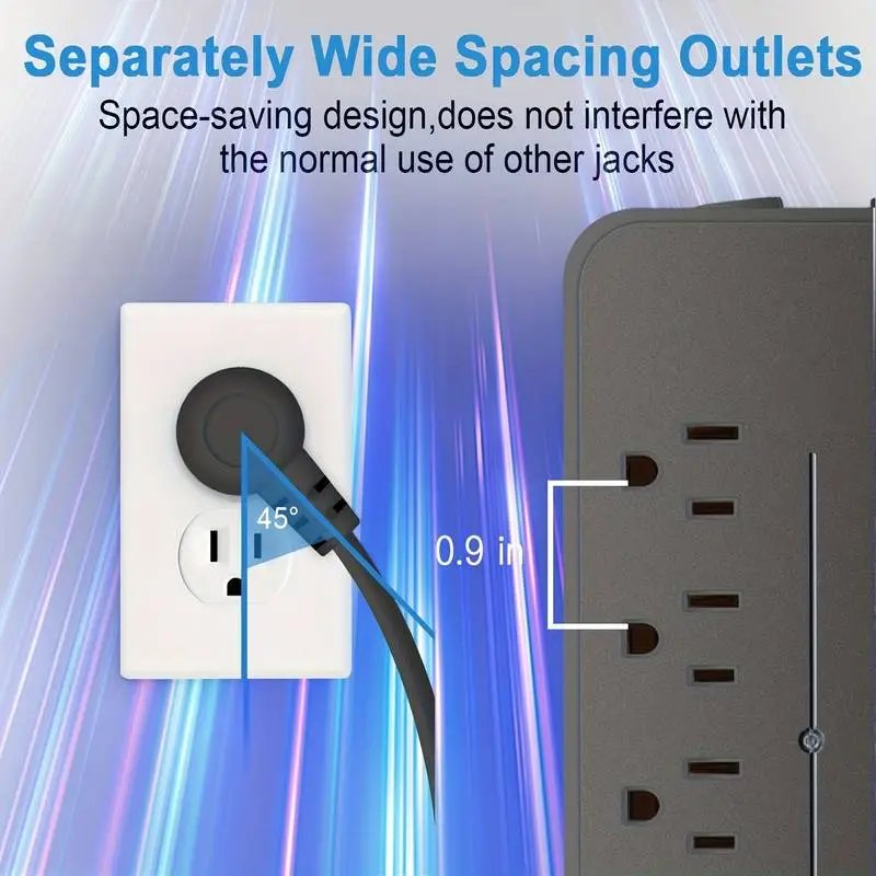 Ultimate Charge Power Strip - 8 AC & 4 USB Ports