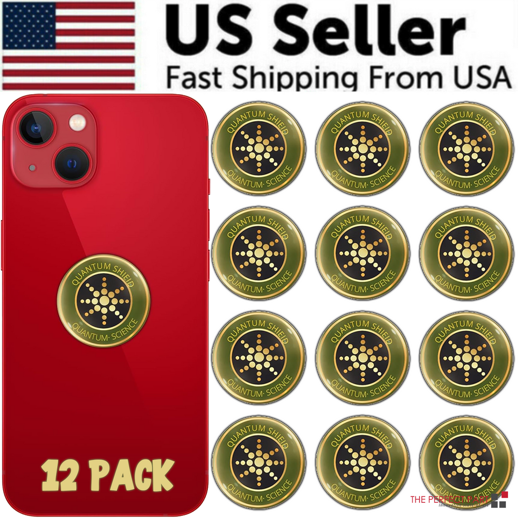 5G EMF Quantum Shield Stickers - 12 Pack for Electronics